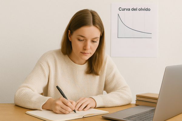 Domina la curva del olvido: cómo evitar que tu estudio para oposiciones se evapore
